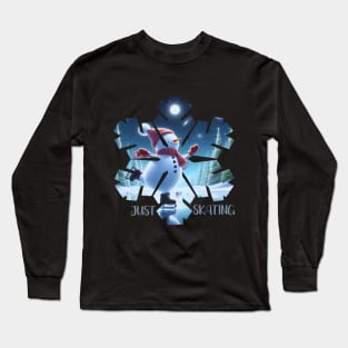 Winter Fun: Just Skating Long Sleeve T-Shirt